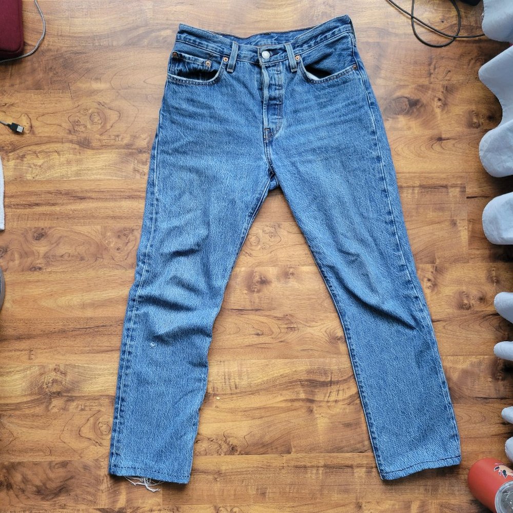 Levi's 501 High Waist Straight Leg Jeans